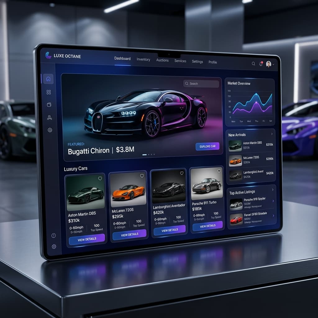 Oto Liban Dashboard Mockup